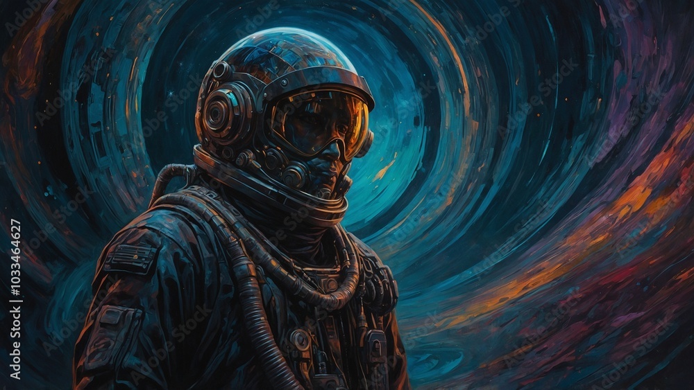 Obraz premium Mysterious Spaceman