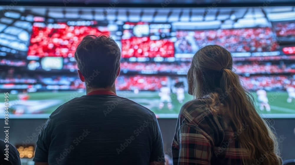 Fans react to varied bet outcomes on large screen Fans react to varied bet outcomes on large screen
