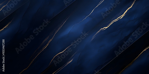 Rich modern 3D navy blue black banner background texture, marbled stone or rock textured banner with elegant holiday color and design for wide banner. Blue dark background for wide banner
