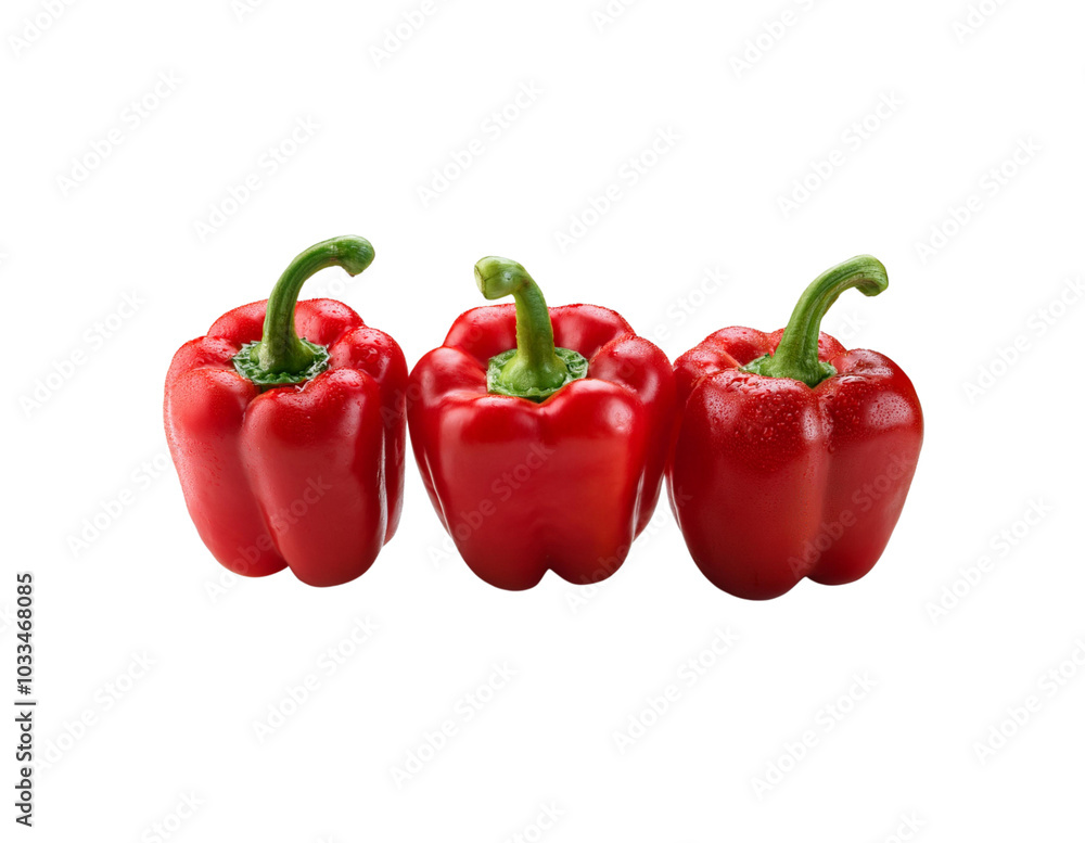 Bright Red Bell Pepper Isolated on Transparent Background
Bright Red Bell Pepper Isolated on Transparent Background