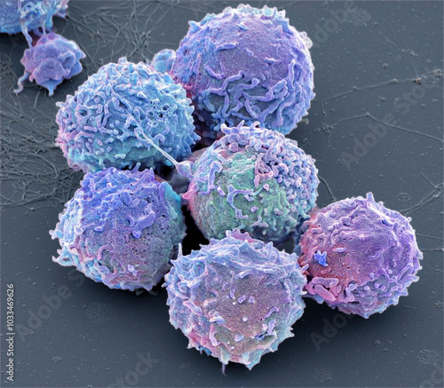 White blood cells, SEM