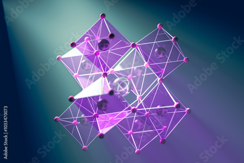 Perovskite solar cell, illustration