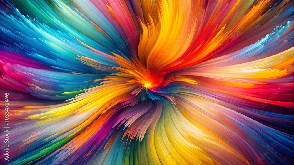 Abstract Whirlwind of Hues, A Symphony of Color, Exploding in a Kaleidoscope of Vibrant Swirls Abstract Whirlwind of Hues, A Symphony of Color, Exploding in a Kaleidoscope of Vibrant Swirls