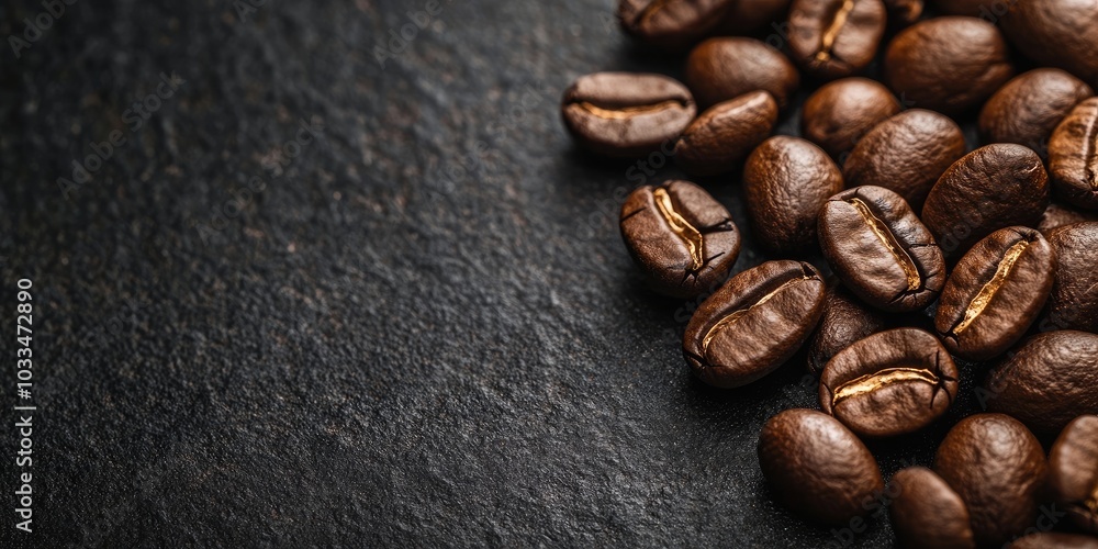 Background of freshly roasted coffee beans. Selective focus. Copy space. Background of freshly roasted coffee beans. Selective focus. Copy space.