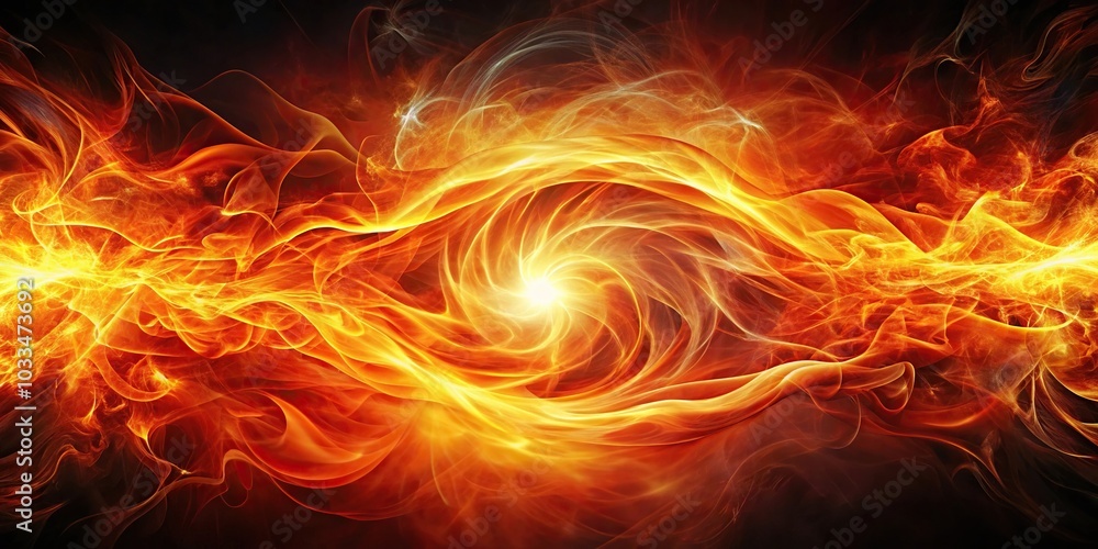 Fiery energy flows with abstract background Fiery energy flows with abstract background