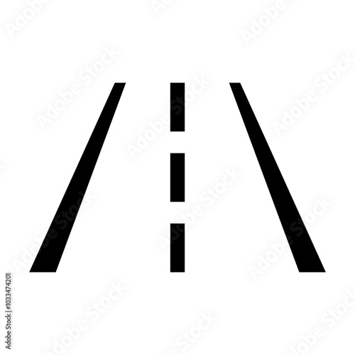 Lane Assist Sign. Vector Illustration. 