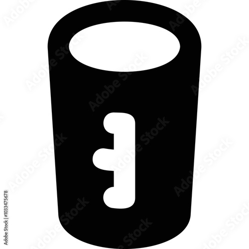 Simple vector icon measuring cup