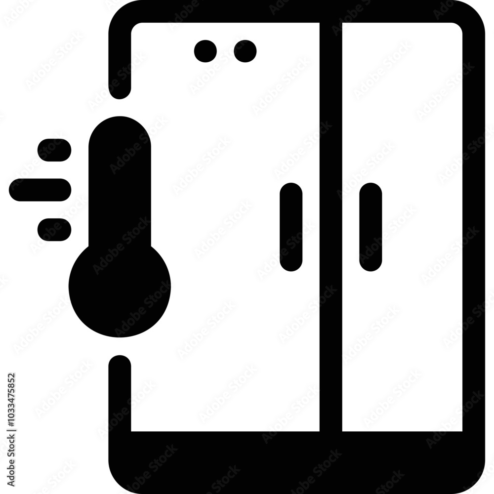 Simple vector icon fridge Simple vector icon fridge