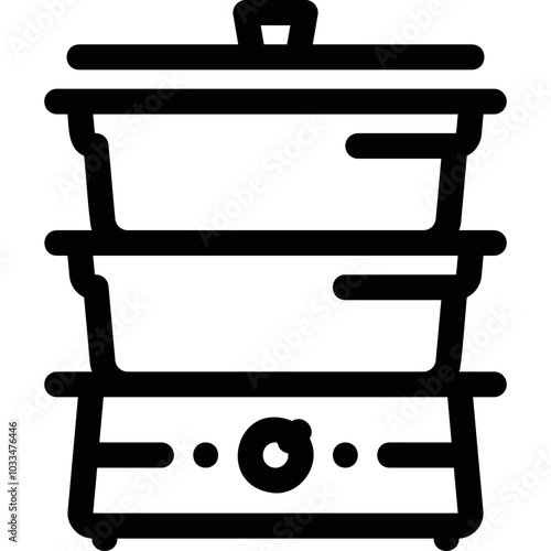 Simple vector icon double boiler