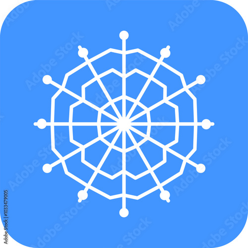 Snowflake icon. Line art illustration of snowflake icon. Snowflake icon transparent. svg or png. Snowflake shape. Christmas Vector image. Outline