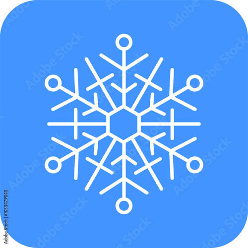 Snowflake icon. Line art illustration of snowflake icon. Snowflake icon transparent. svg or png. Snowflake shape. Christmas Vector image. Outline