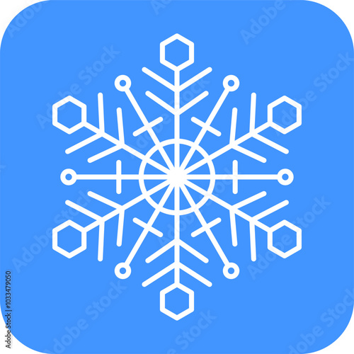 Snowflake icon. Line art illustration of snowflake icon. Snowflake icon transparent. svg or png. Snowflake shape. Christmas Vector image. Outline