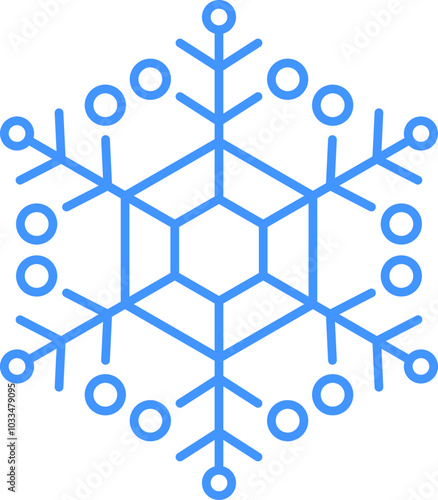 Snowflake icon. Line art illustration of snowflake icon. Snowflake icon transparent. svg or png. Snowflake shape. Christmas Vector image. Outline