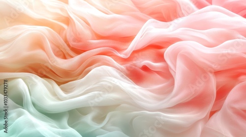 Abstract Pastel Fabric Background Soft Delicate Silk Texture