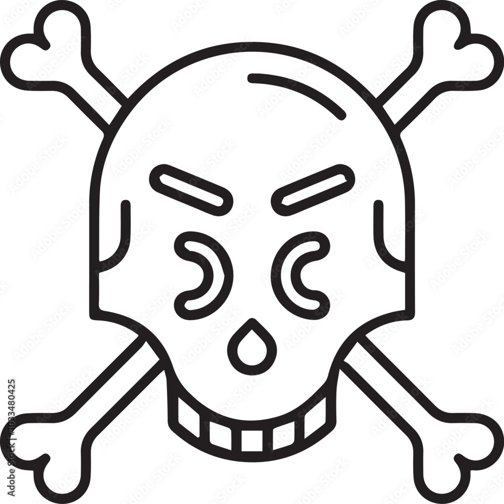 Skull icon symbol vector image illustration
Skull icon symbol vector image illustration