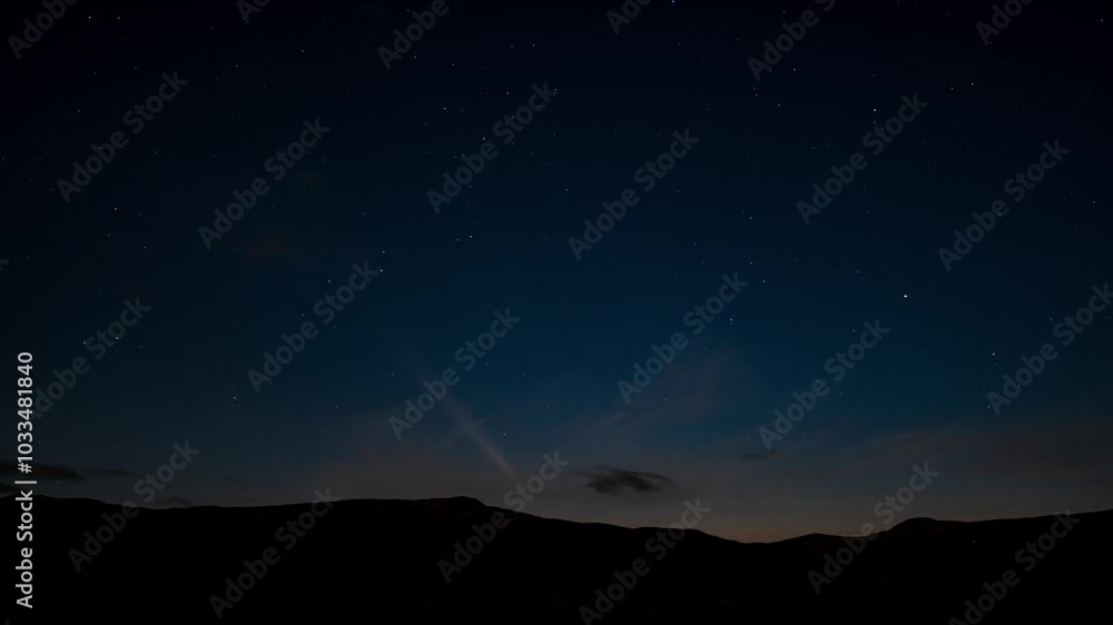 Comet C/2023 A3 Tsuchinshan-ATLAS going down behind a mountain in the English Lake District Comet C/2023 A3 Tsuchinshan-ATLAS going down behind a mountain in the English Lake District