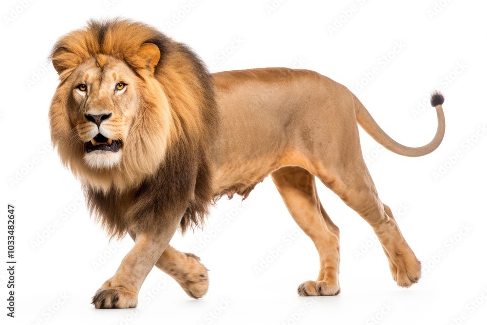 Obraz premium Male lion wildlife mammal animal.