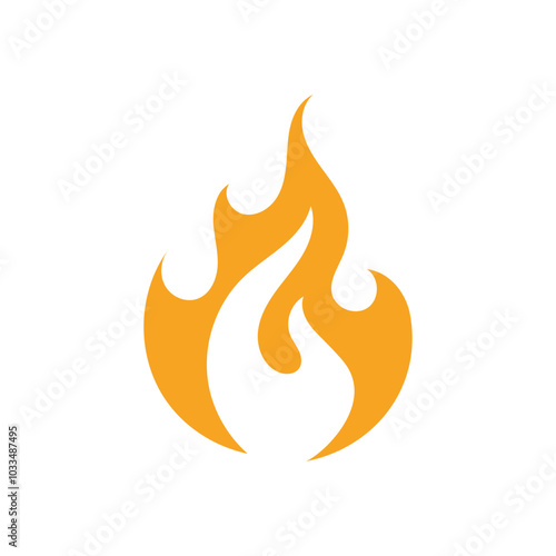 Water and fire logo symbol