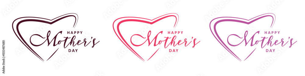 Abstract happy mother's day logo, happy mother's day, love vector logo design, pink color, red color, black color logo design
Abstract happy mother's day logo, happy mother's day, love vector logo design, pink color, red color, black color logo design