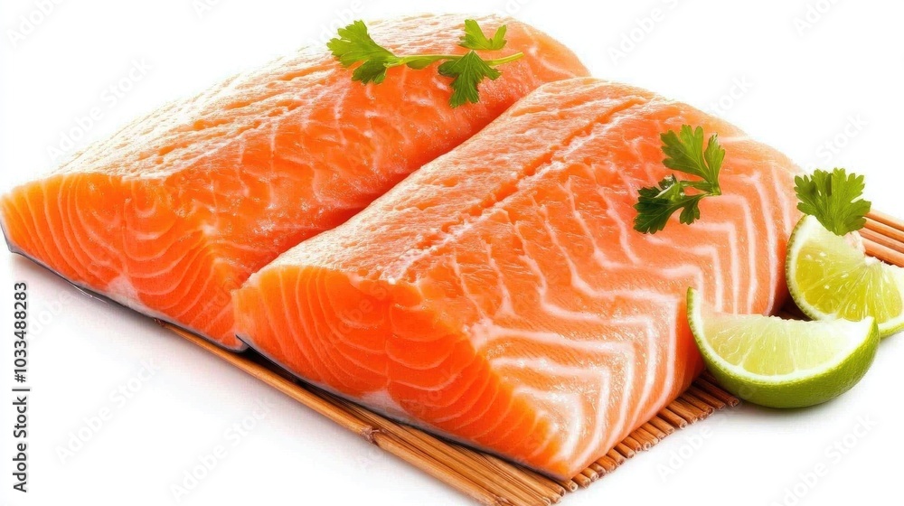 Fresh Salmon Fillets with Lime and Herbs Fresh Salmon Fillets with Lime and Herbs