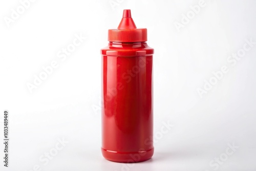 red plastic bottle for sauces