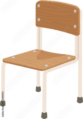学校椅子・学習椅子のイラスト