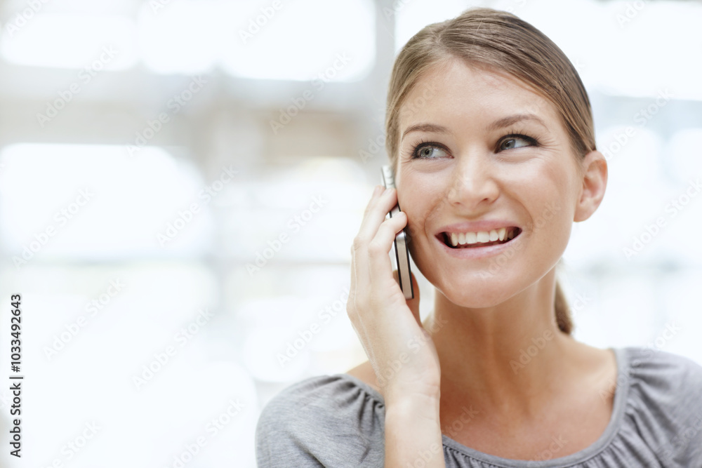 Phone call, smile and businesswoman in office with communication, networking or contact for career. Cellphone, happy and financial planner on mobile discussion with stakeholder client for investment. Phone call, smile and businesswoman in office with communication, networking or contact for career. Cellphone, happy and financial planner on mobile discussion with stakeholder client for investment.