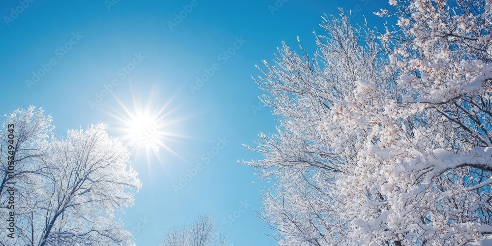 Clear and bright winter sky during the day. Clear and bright winter sky during the day.