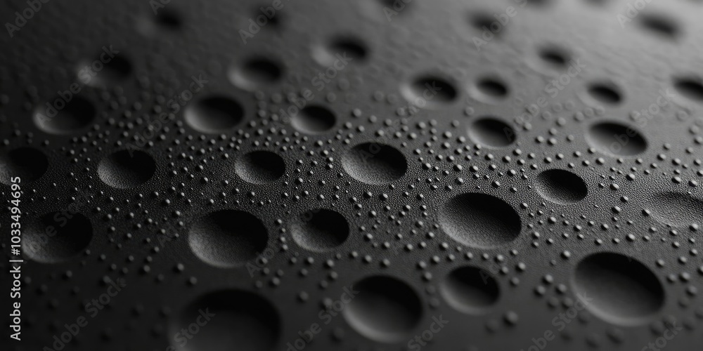 Black bumpy rubber surface serves as a background. Black and white texture of rubber material with copyspace. Background pattern of bubble dots. Studio macro photography. Black bumpy rubber surface serves as a background. Black and white texture of rubber material with copyspace. Background pattern of bubble dots. Studio macro photography.