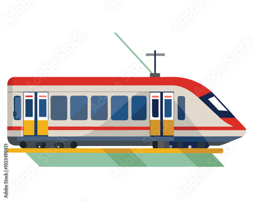 LRT Jakarta vector illustration isolated on a white background