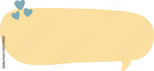 A yellow speech bubble with a teal exclamation mark, designed in a minimalistic, abstract style. This graphic provides space for text and is ideal for communication, announcements.