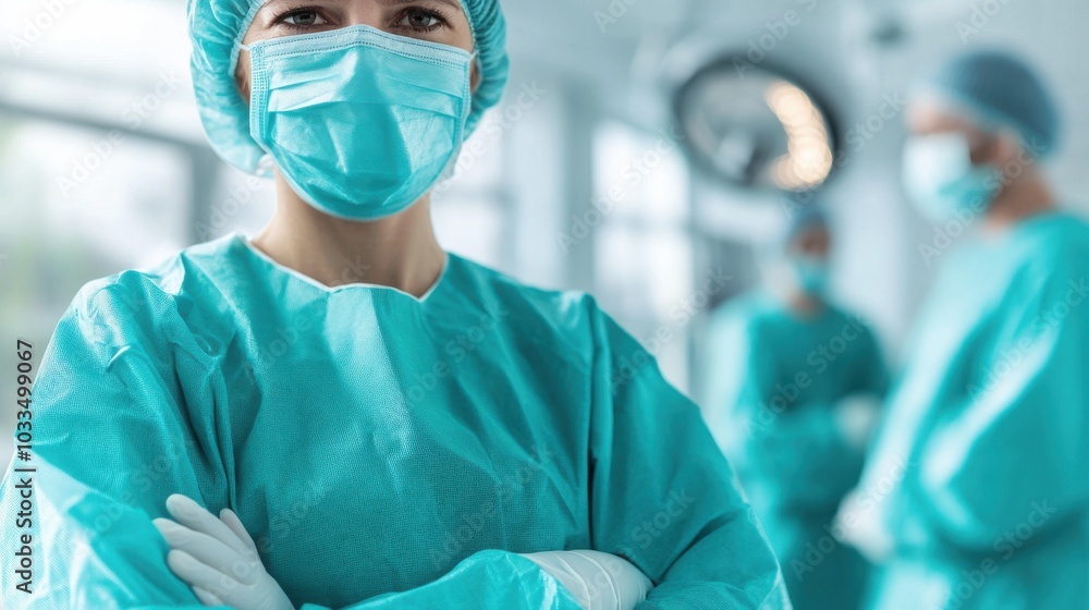 surgeons performing operation in sterile room surgeons performing operation in sterile room