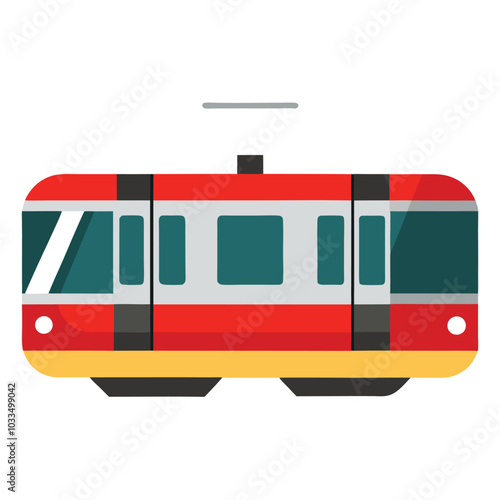 LRT Jakarta vector illustration isolated on a white background