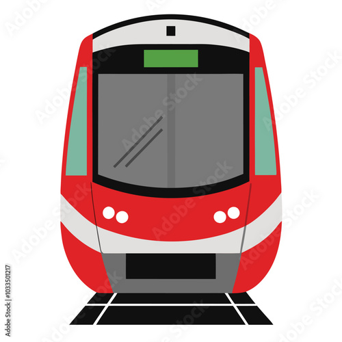 LRT Jakarta vector illustration isolated on a white background