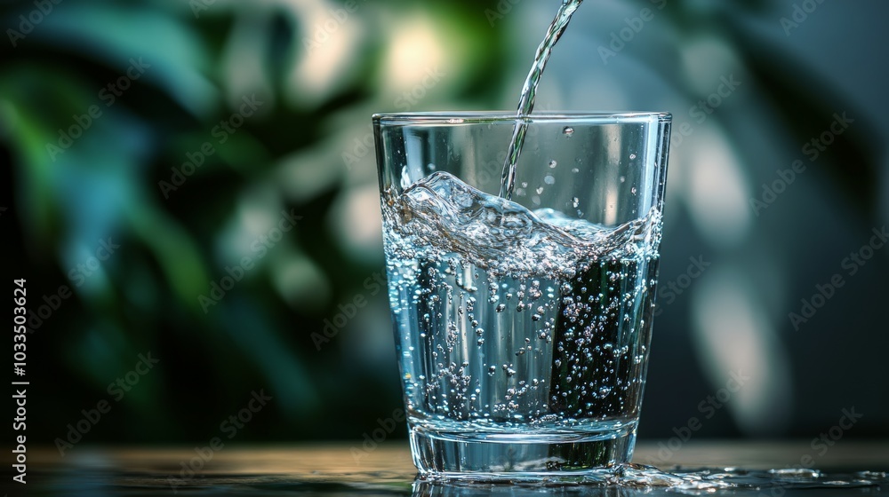Hydration Station - Refreshing glass of water with droplets on a clean white surface. Perfect for health, wellness, and lifestyle concepts. Hydration Station - Refreshing glass of water with droplets on a clean white surface. Perfect for health, wellness, and lifestyle concepts.