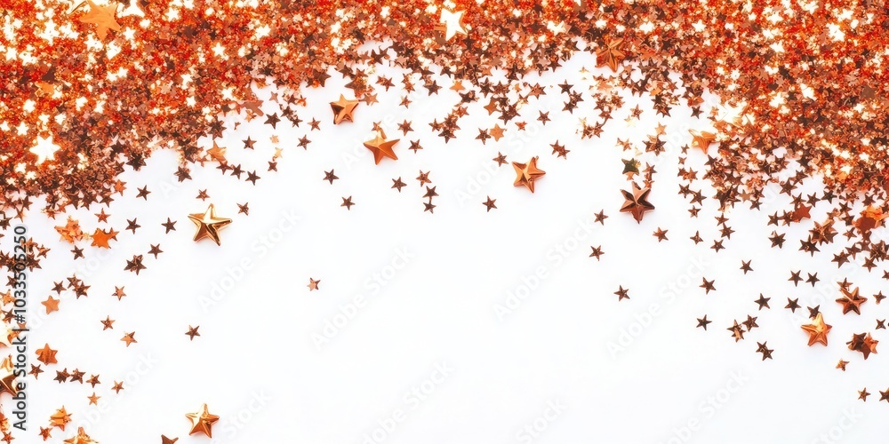Frame of glittering tinsel on a white background, top view. Space for text. Frame of glittering tinsel on a white background, top view. Space for text.