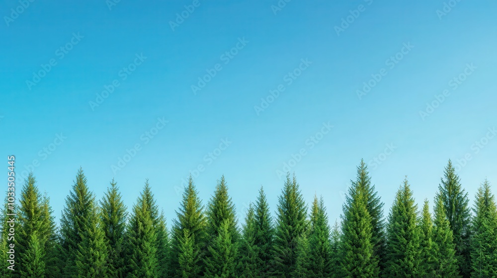 Serene forest landscape under a vast sky, perfect for adding your own text or message. Serene forest landscape under a vast sky, perfect for adding your own text or message.