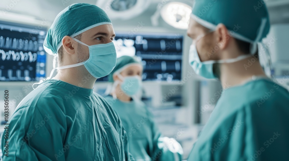 surgeon looking at x ray surgeon looking at x ray
