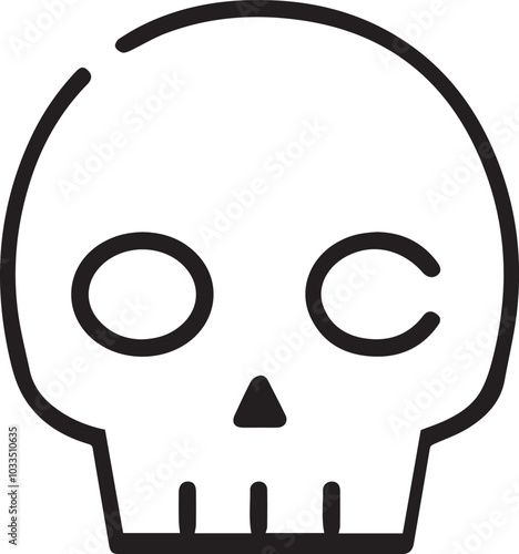 Skull icon symbol vector image illustration
