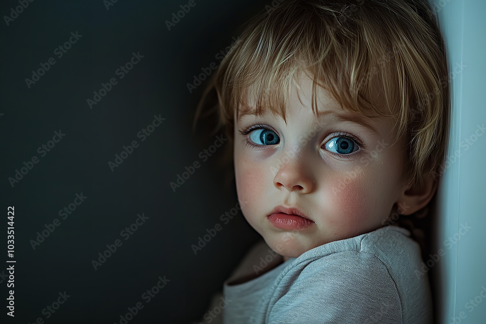 Child in Time-Out Exhibiting Frustration and Anger Child in Time-Out Exhibiting Frustration and Anger