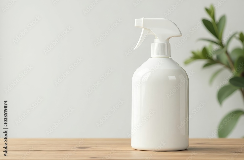 A white plastic bottle for washing powder or fabric softener stands on a white background. Concept of purity and freshness A white plastic bottle for washing powder or fabric softener stands on a white background. Concept of purity and freshness