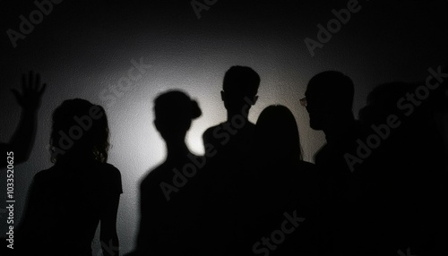 silhouette of people