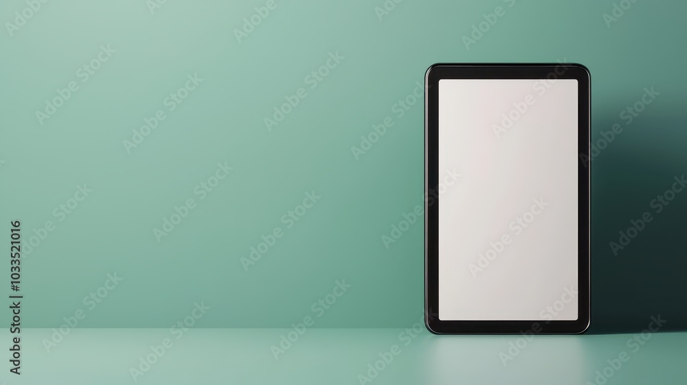 Modern quiz interface on a digital tablet showcasing empty text areas and a clean UI in a 3D illustration. Modern quiz interface on a digital tablet showcasing empty text areas and a clean UI in a 3D illustration.