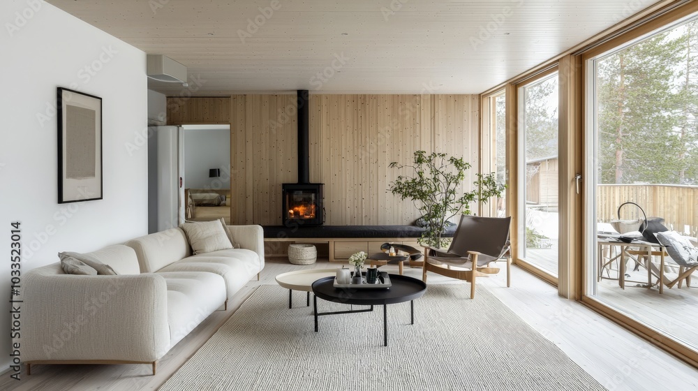 Scandinavian-inspired interior architecture with functional design and simplicity Scandinavian-inspired interior architecture with functional design and simplicity