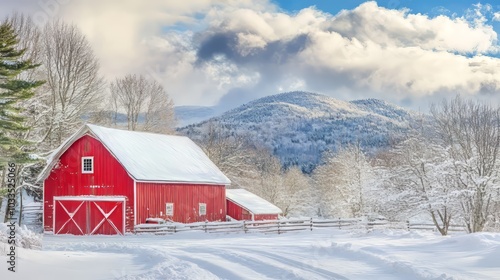 winter,barn,snow,landscape,vermont,countryside,scenic,wonderland,tranquil,fields,blue,sky,nature,rural,cold,trees,cozy,peaceful,frost,chill,outdoors,mountain,holidays,serenity,scenic,iconic,cabin,bliz photo