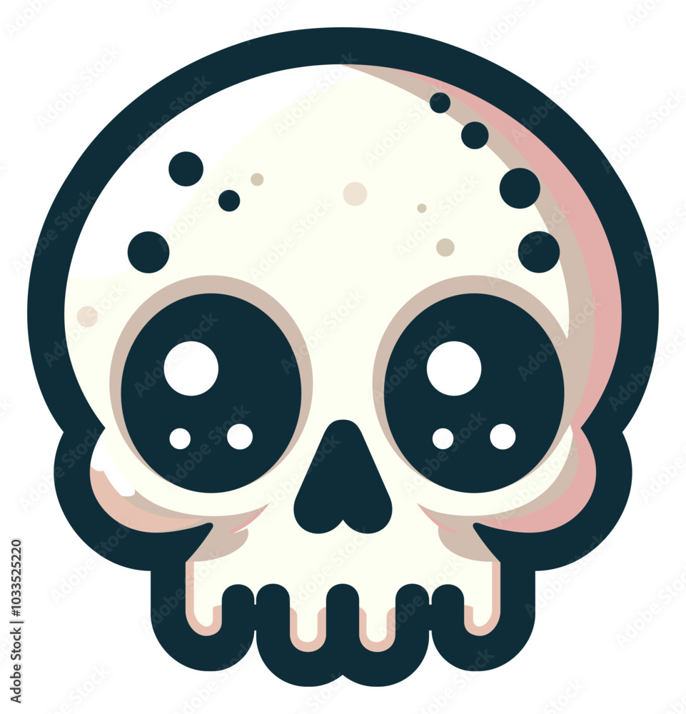 Fototapeta premium skullhead stiker style