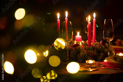 christmas decorated at home