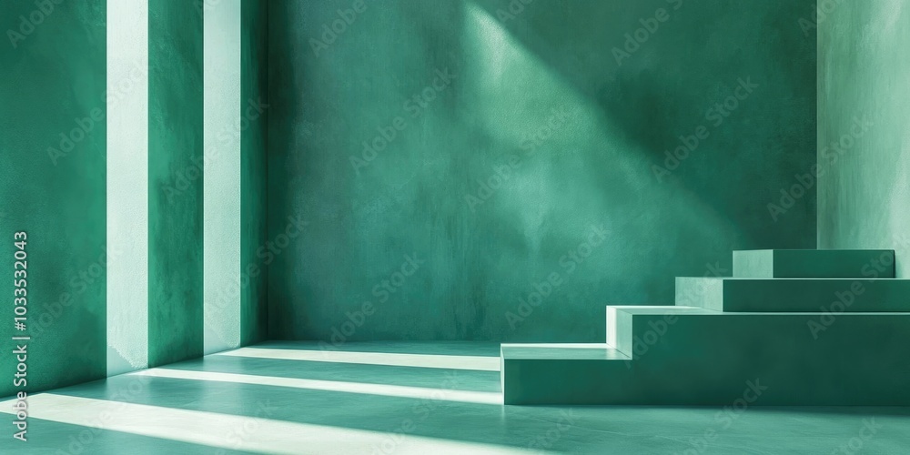 Geometric abstract green backdrop, copy vacant space. Geometric abstract green backdrop, copy vacant space.