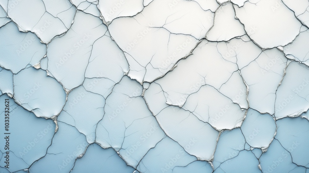 Cracked paint texture, artistic style, light blue and white colors, for backgrounds and design. Cracked paint texture, artistic style, light blue and white colors, for backgrounds and design.