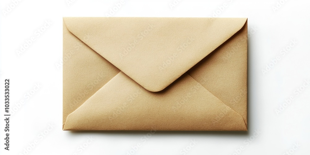 Create an envelope mail isolated on a white background. Create an envelope mail isolated on a white background.